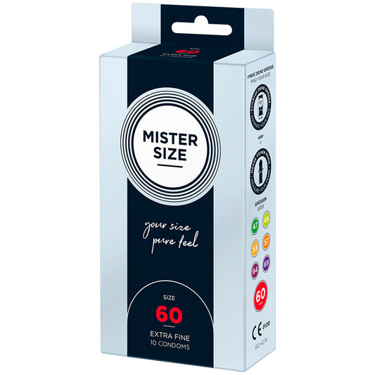 MISTER SIZE - CONDOMS SIZE XL 60 MM (10 UNITS)