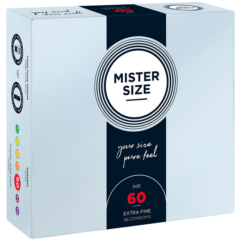 MISTER SIZE - PRÉSERVATIFS TAILLE XL 60 MM (36 UNITÉS)