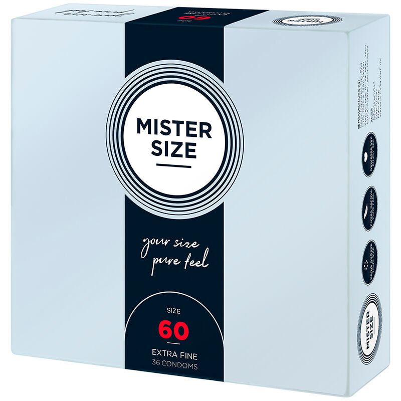 MISTER SIZE - PRÉSERVATIFS TAILLE XL 60 MM (36 UNITÉS)