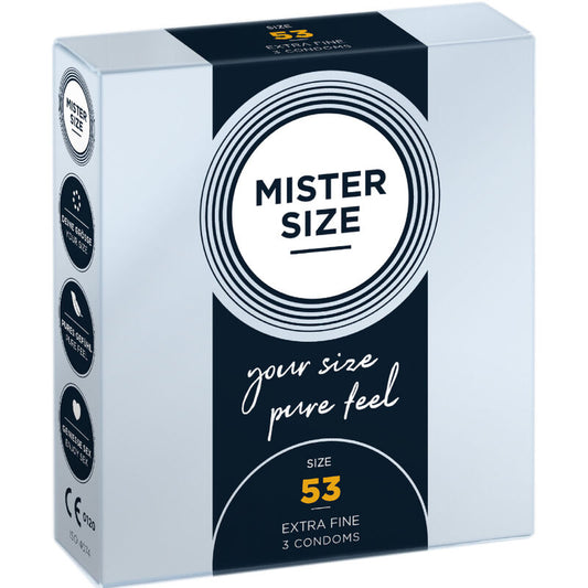 MISTER SIZE - CONDOMS SIZE M 53 MM (3 UNITS)