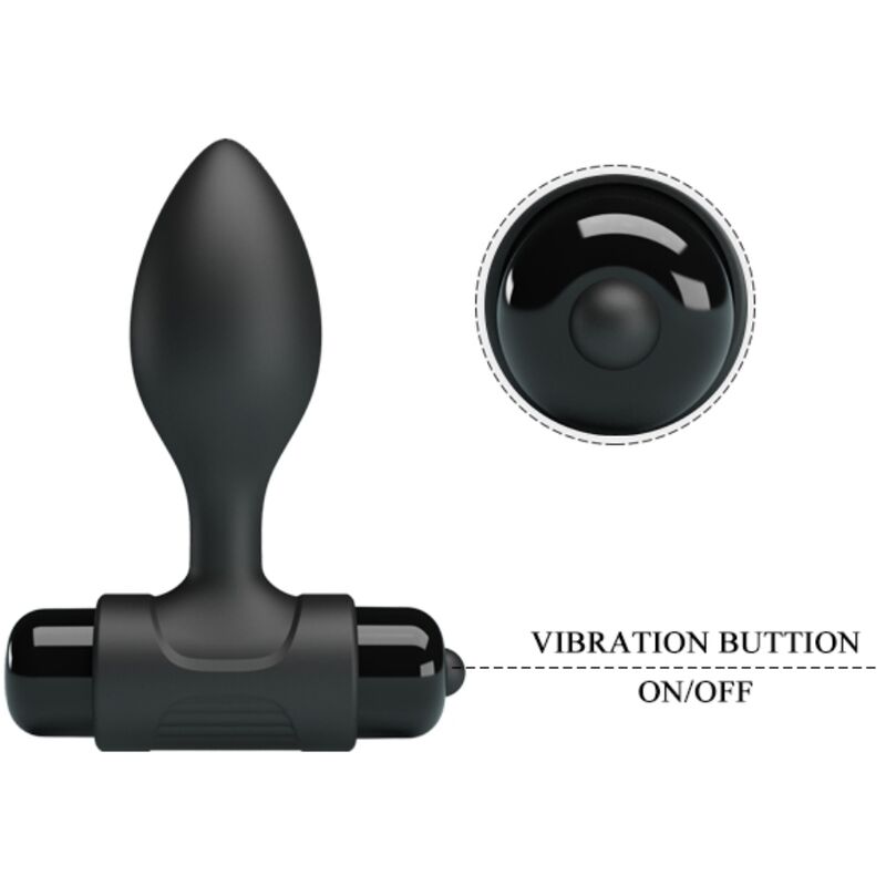 PRETTY LOVE - PLUG ANALE VIBRANT 10 VIBRATIONS NOIR