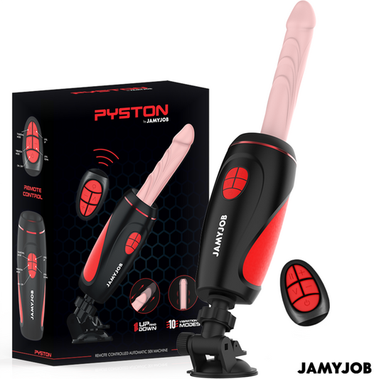 JAMYJOB - MASTURBATEUR AUTOMATIQUE PYSTON BASE AVEC GODE TÉLÉCOMMANDÉ