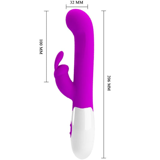 PRETTY LOVE - VIBRATEUR CENTAUR RABBIT 30 MODES DE VIBRATION VIOLET