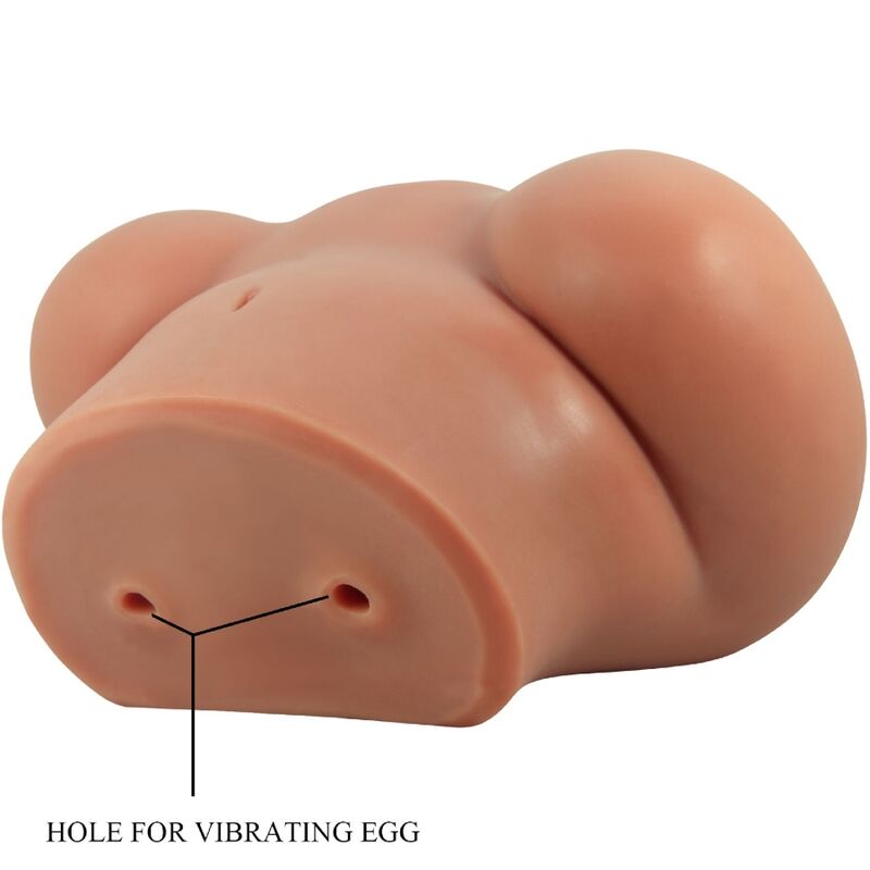 CRAZY BULL - VIBRATEUR ARRIÈRE LUNA AVEC TÉLÉCOMMANDE RÉALISTE ET NATURELLE POUR VAGIN ET ANUS