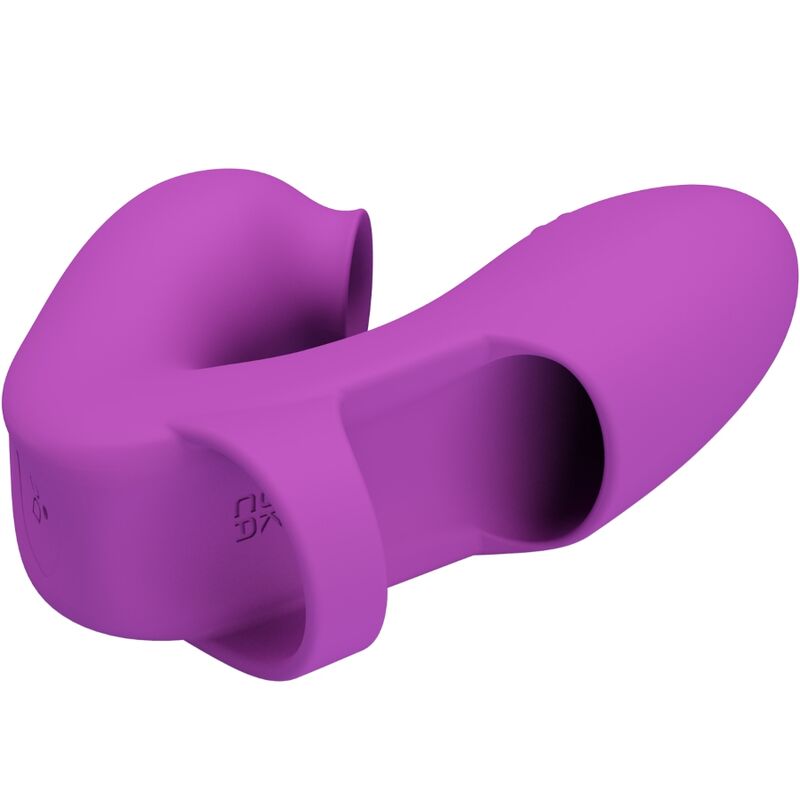 PRETTY LOVE - ATHENA PURPLE FINGER VIBRATOR WITH CLITORIS STIMULATOR