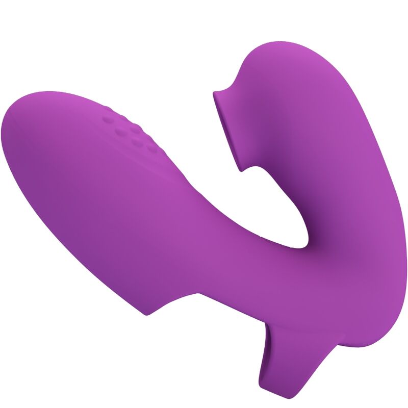 PRETTY LOVE - ATHENA PURPLE FINGER VIBRATOR WITH CLITORIS STIMULATOR