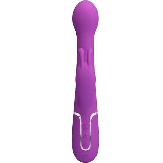 PRETTY LOVE - DEJON 3-IN-1 MULTIFUNCTION RABBIT VIBRATOR PURPLE