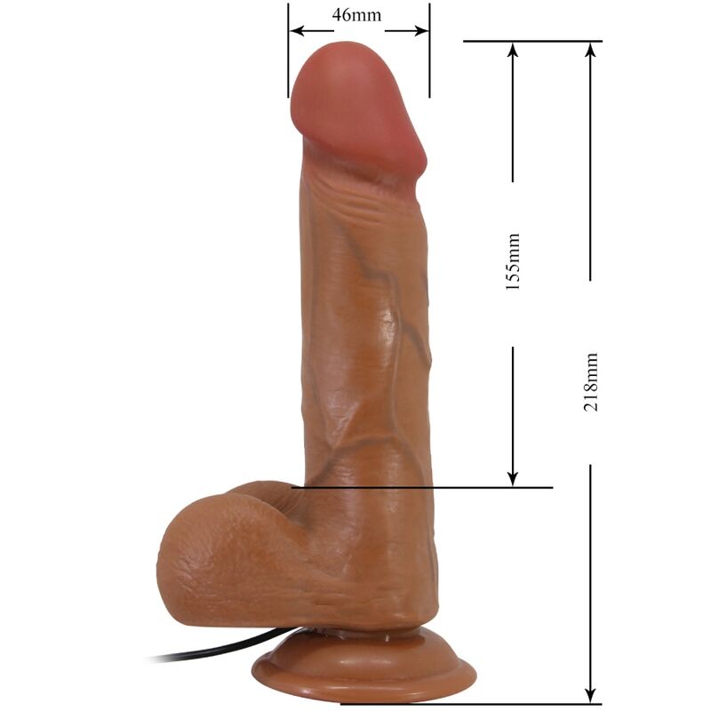 DANCE - BAHAMUT REALISTIC VIBRATOR 21.8 CM NATURAL REMOTE CONTROL