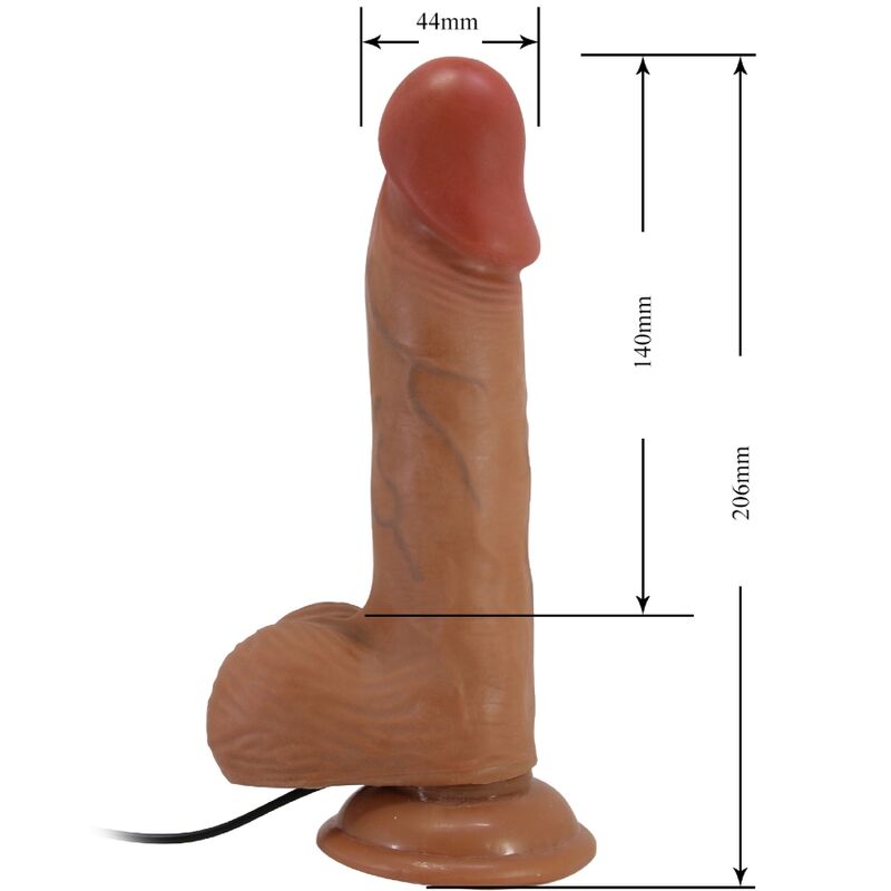 DANCE - CATOBLEPAS REALISTIC VIBRATOR 20.6 CM NATURAL REMOTE CONTROL