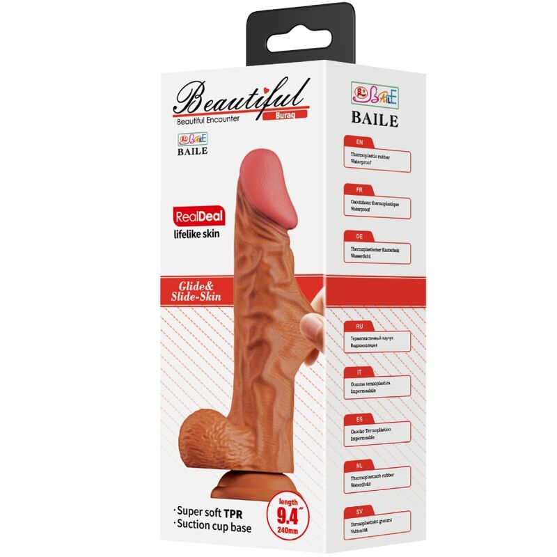 DANCE - BURAQ GODE RÉALISTE 24 CM NATUREL