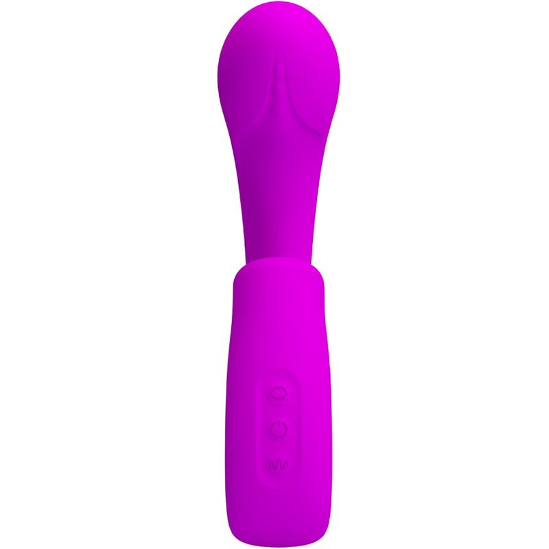 PRETTY LOVE - SIBEL G-SPOT VIBRATOR + CLITORIS STIMULATOR 10 VIBRATIONS PURPLE
