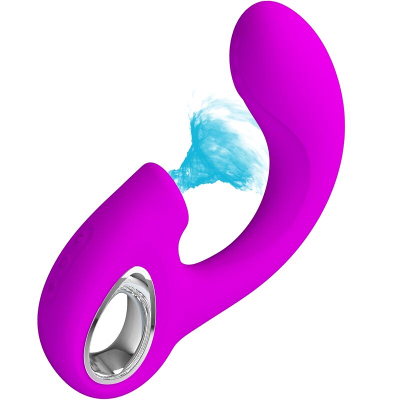 PRETTY LOVE - SIBEL G-SPOT VIBRATOR + CLITORIS STIMULATOR 10 VIBRATIONS PURPLE