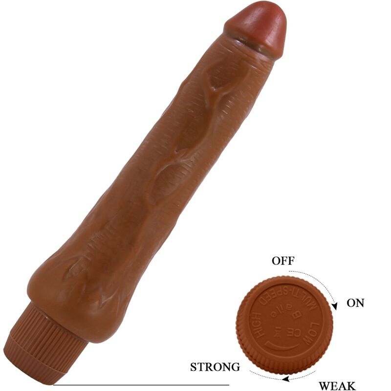 DANCE - DRYAD REALISTIC VIBRATOR 25 CM MULATO