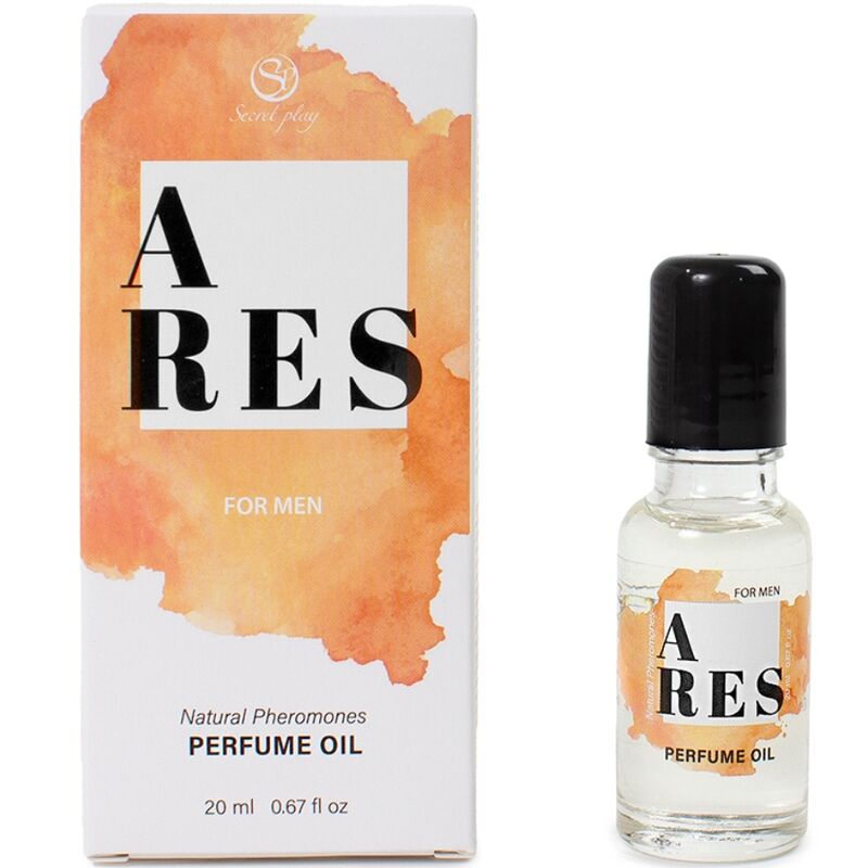 SECRETPLAY - ARES PARFUM À L'HUILE DE PHÉROMONES NATURELLES POUR HOMME 20 ML