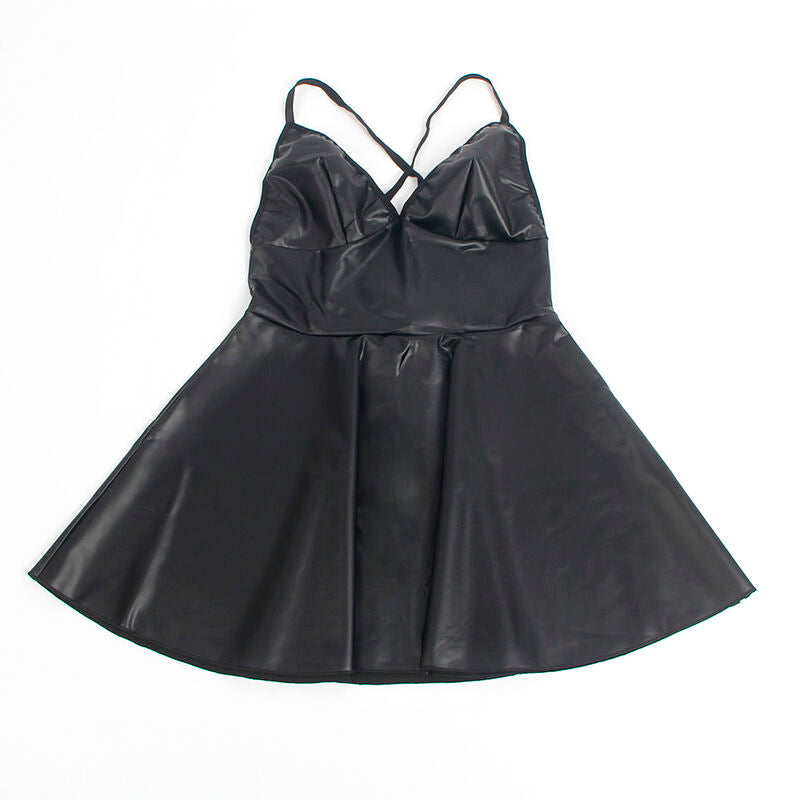 SUBBLIME - 955380 BLACK LEATHER STRAPS DRESS L/XL