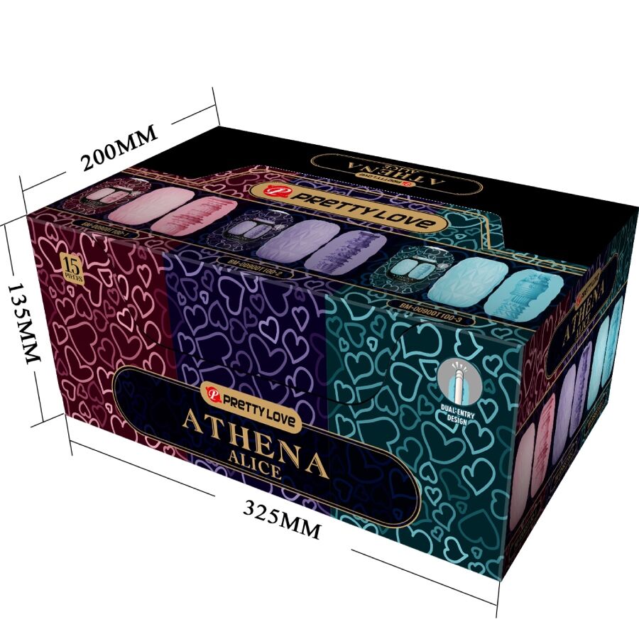 PRETTY LOVE - ATHENA ALICE PACK 15 MASTURBATEURS HOMMES DIVERS