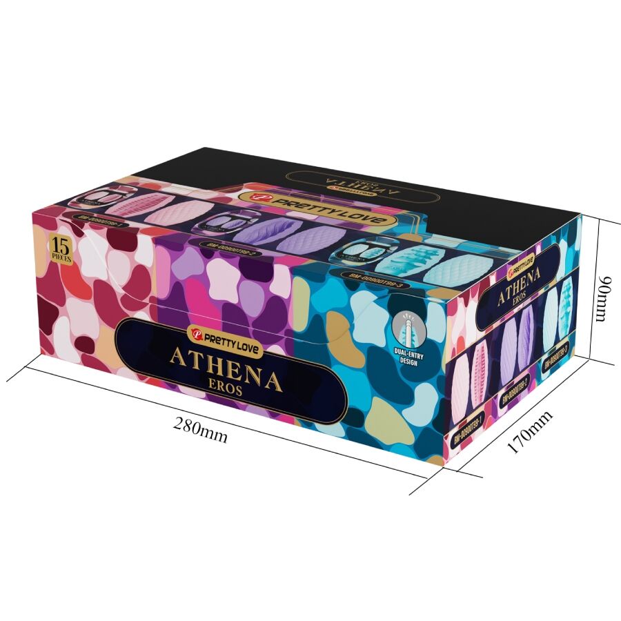 PRETTY LOVE - ATHENA EROS PACK 15 MASTURBATEURS HOMMES DIVERS
