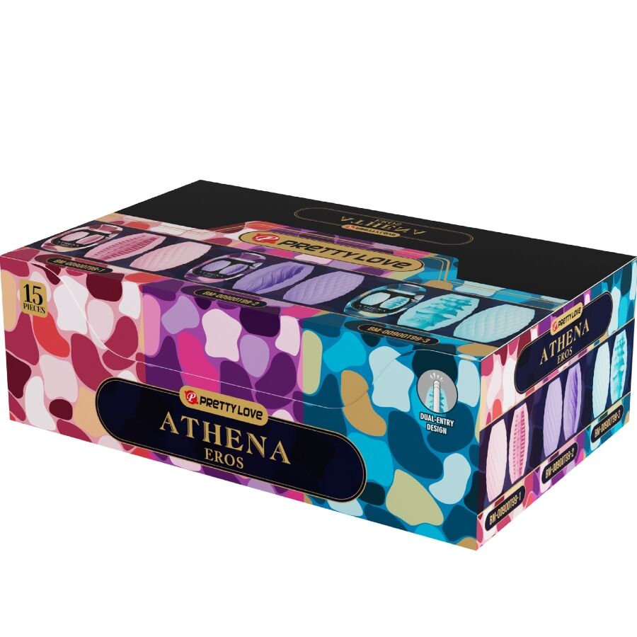 PRETTY LOVE - ATHENA EROS PACK 15 MASTURBATEURS HOMMES DIVERS