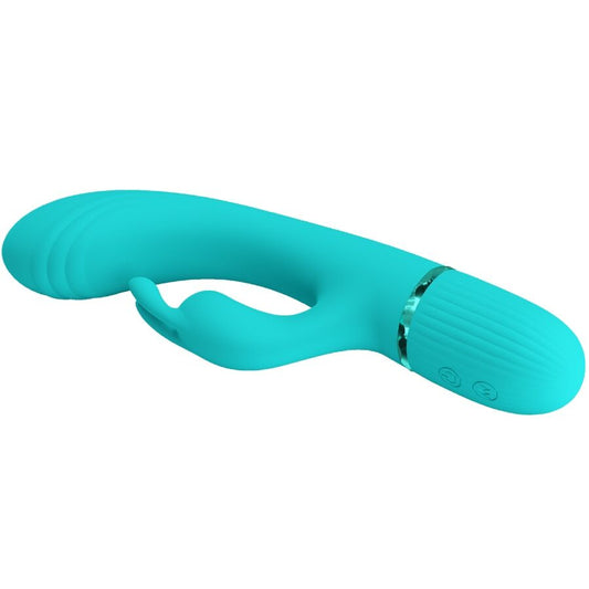 PRETTY LOVE - VIBRATEUR LAPIN TURQUOISE SCOCCO