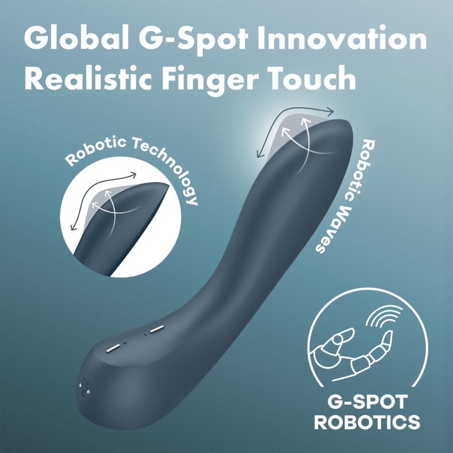 SATISFYER - G-SPOT WAVE 4 VIBRATOR 12 VIBRATION PROGRAMS DARK GREY
