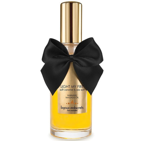 BIJOUX - HUILE DE MASSAGE EFFET CHALEUR PARFUMÉ AU CARAMEL