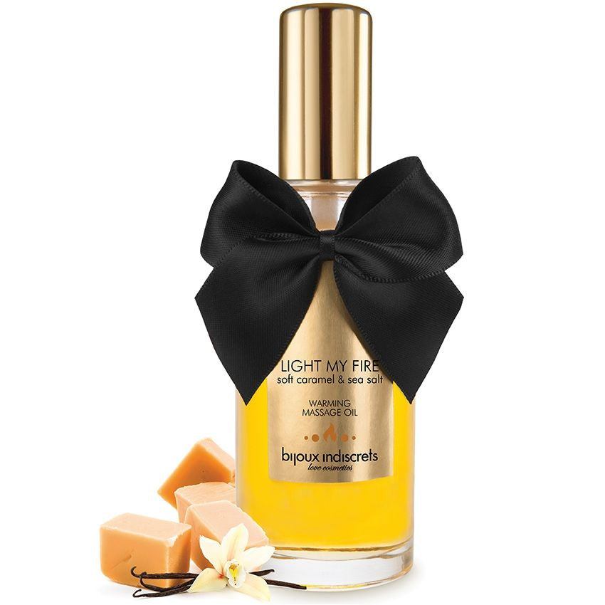BIJOUX - HUILE DE MASSAGE EFFET CHALEUR PARFUMÉ AU CARAMEL