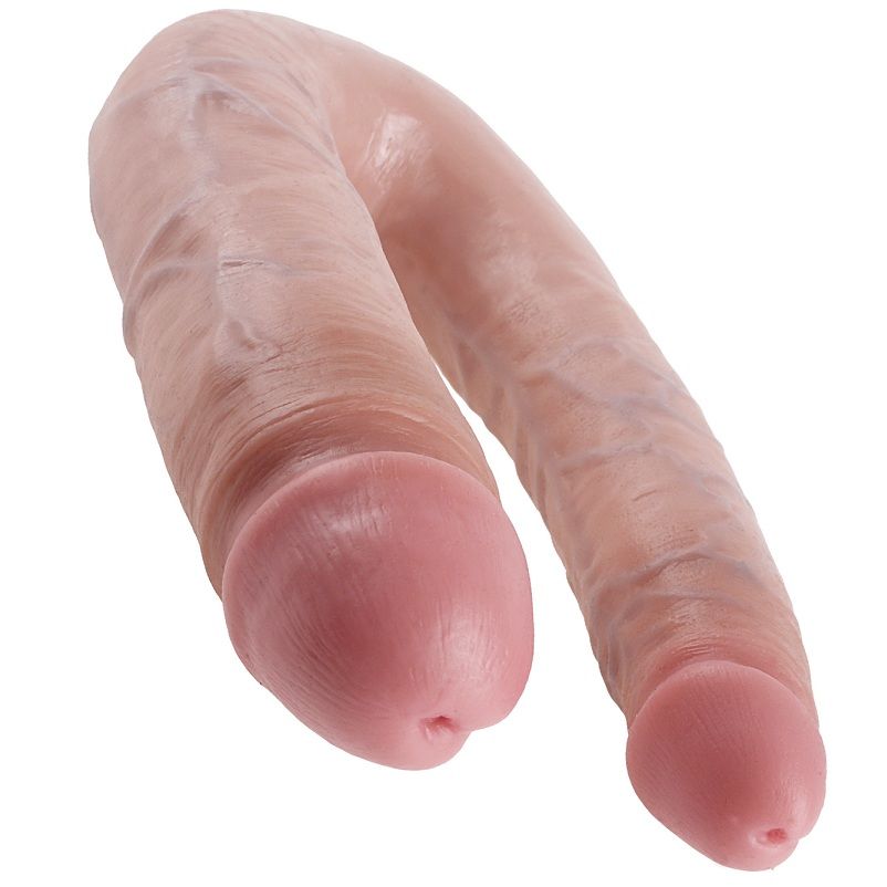 KING COCK - GODE DOUBLE PÉNÉTRATION 17,8 CM NATUREL