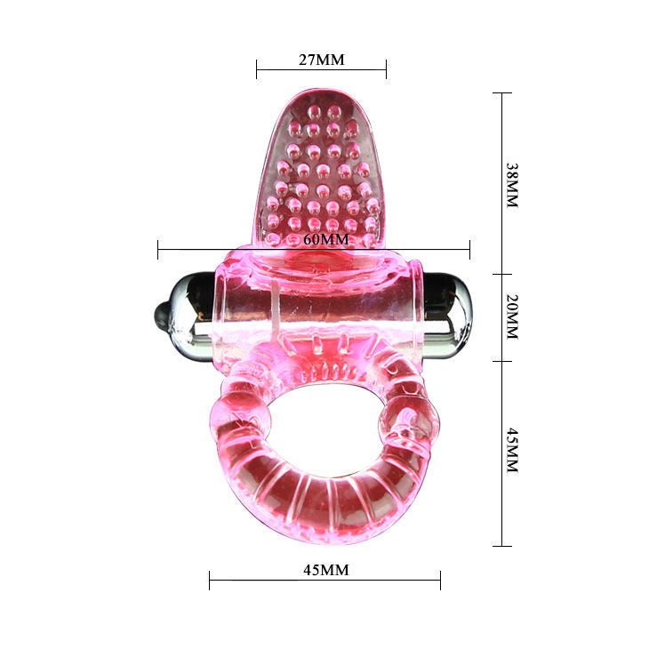 DANCE - SWEET ABS 10 RYTHMES RING ANNEAU PÉNIS VIBRANT ROSE