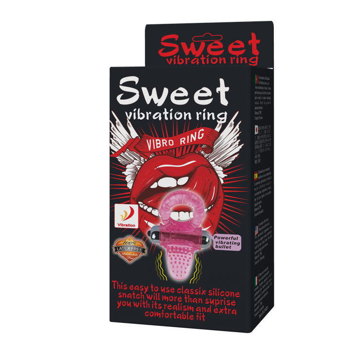 DANCE - SWEET ABS 10 RYTHMES RING ANNEAU PÉNIS VIBRANT ROSE