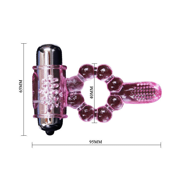 DANSE - ANNEAU DE LANGUE VIBRANT ROSE AVEC 10 RYTHMES