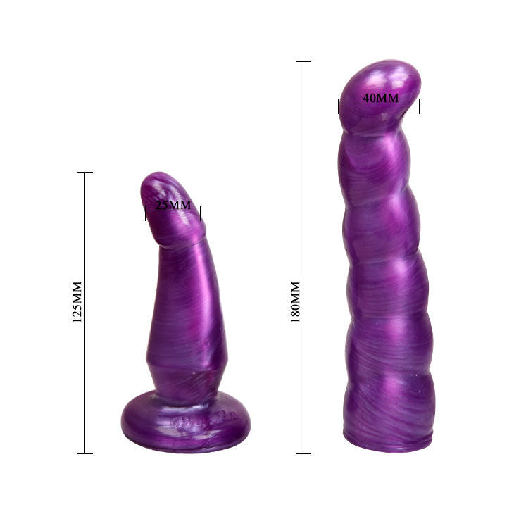 DANCE - HARNAIS ANAL ET VAGINAL FÉMININ LILAS POINT G 17 CM