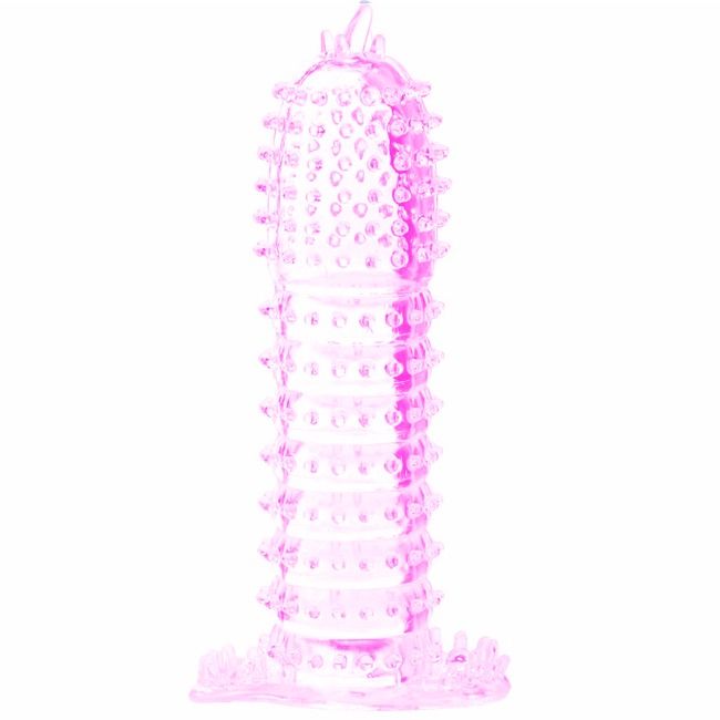 DANCE - MANCHON PÉNIS ROSE AVEC POINTS STIMULANTS 14 CM