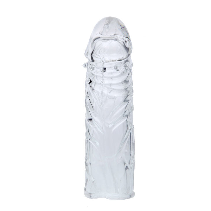 DANCE - MANCHON PÉNIS EN SILICONE LILAS ADAPTABLE 13 CM