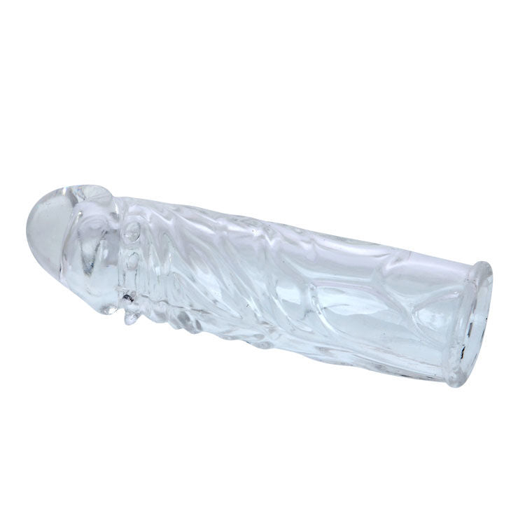DANCE - MANCHON PÉNIS EN SILICONE LILAS ADAPTABLE 13 CM