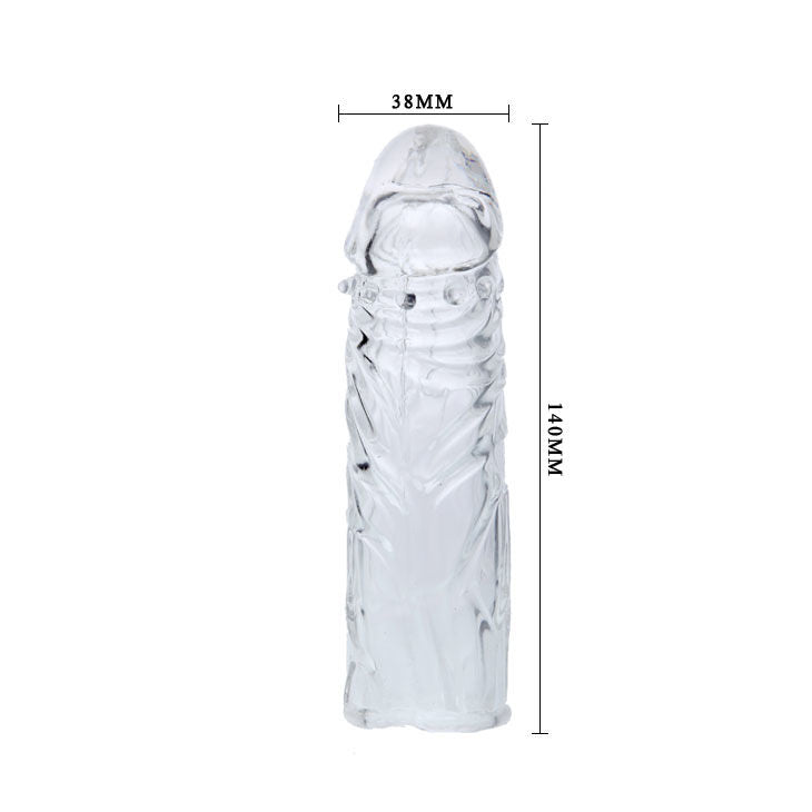 DANCE - MANCHON PÉNIS EN SILICONE LILAS ADAPTABLE 13 CM