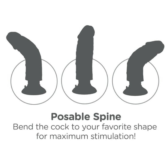KING COCK - VIBRATEUR GODE 23 CM NATUREL