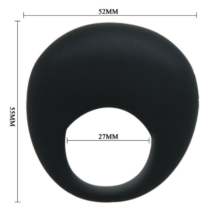 PRETTY LOVE - BAGUE VIBRANTE NOIRE TRAP