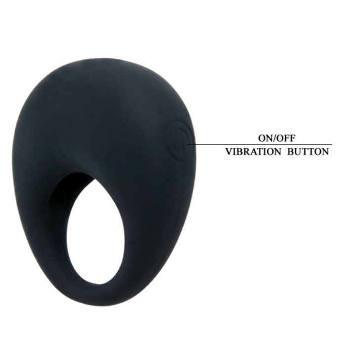 PRETTY LOVE - BAGUE VIBRANTE NOIRE TRAP