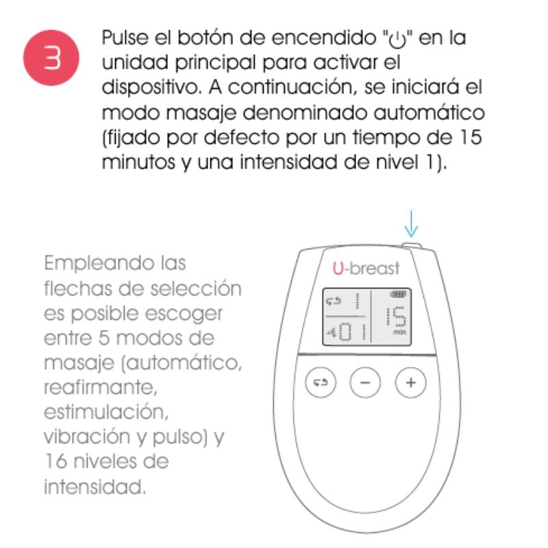 500 COSMETICS - U BREAST ÉLECTROSTIMULATION POUR L'AUGMENTATION MAMMAIRE