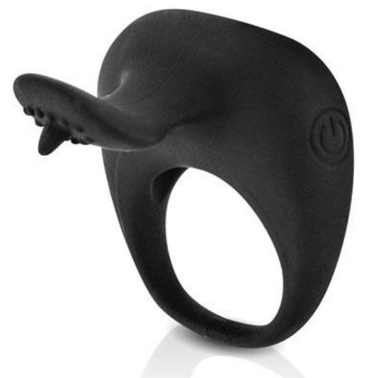 PRETTY LOVE - BAGUE VIBRANTE NOIRE DÉ À COUPER