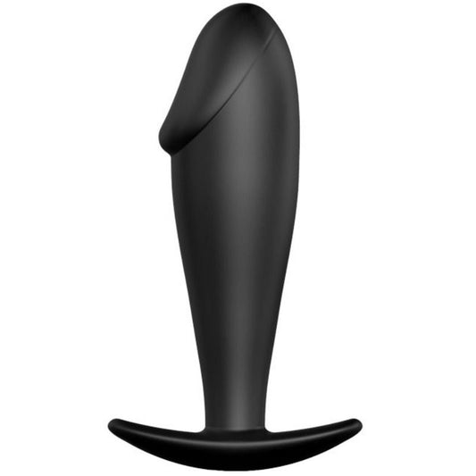 PRETTY LOVE - PLUG ANAL EN SILICONE NOIR EN FORME DE PÉNIS