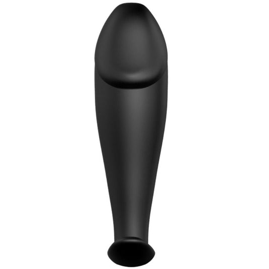 PRETTY LOVE - PLUG ANAL EN SILICONE FORME DE PÉNIS ET 12 MODES DE VIBRATION NOIR