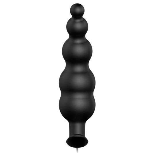 PRETTY LOVE - PLUG ANAL EN SILICONE STIMULATION SUPPLÉMENTAIRE ET 12 MODES DE VIBRATIONS TÉLÉCOMMANDE NOIRE