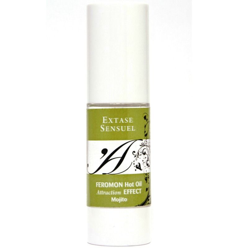 EXTASE SENSUAL - HUILE DE MASSAGE EFFET CHALEUR AUX PHÉROMONES MOJITO 30 ML