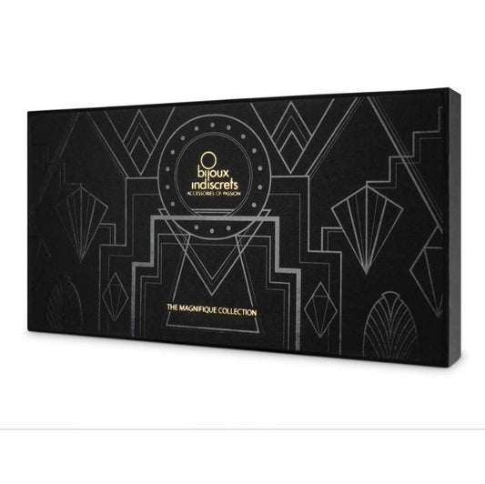 BIJOUX - MAGNIFICENT METAL NECKLACE WITH GOLD FRINGES