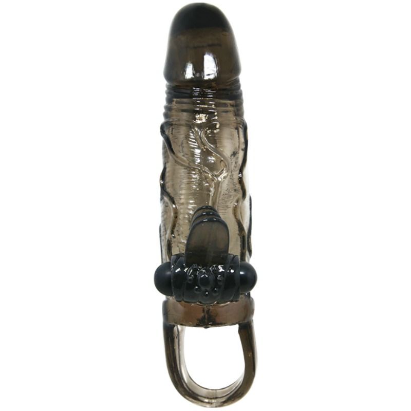 DANCE - BRAVE MAN MANCHE PÉNIS VIBRANT ANAL ET CLITORIS 16,5 CM NOIR