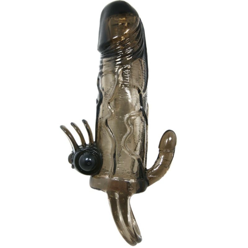 DANCE - BRAVE MAN MANCHE PÉNIS VIBRANT ANAL ET CLITORIS 16,5 CM NOIR