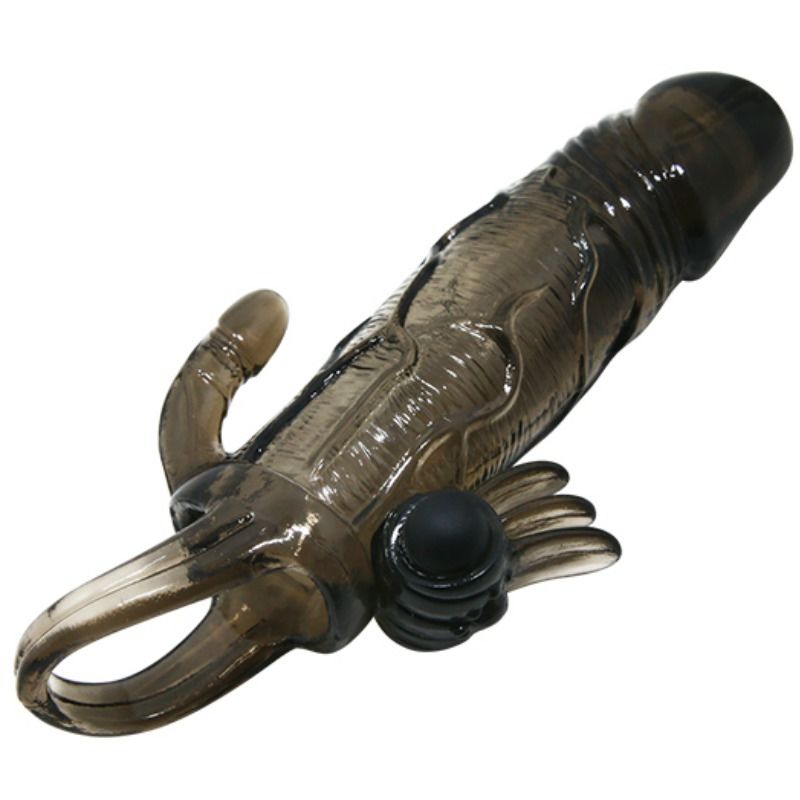 DANCE - BRAVE MAN MANCHE PÉNIS VIBRANT ANAL ET CLITORIS 16,5 CM NOIR