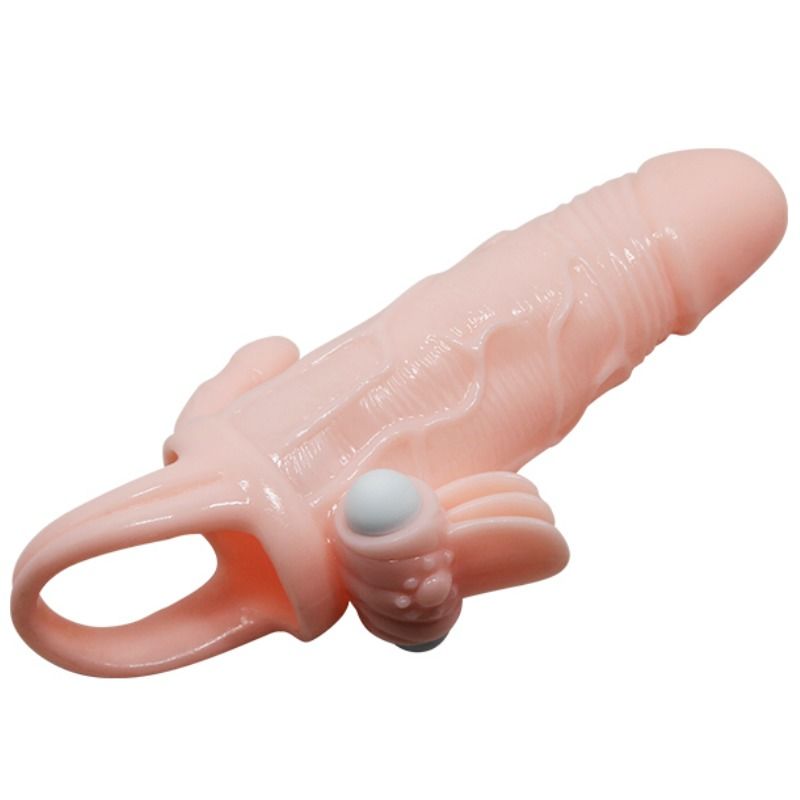 DANCE - BRAVE MAN MANCHE PÉNIS VIBRATEUR ANAL ET CLITORIS 16,5 CM NATUREL