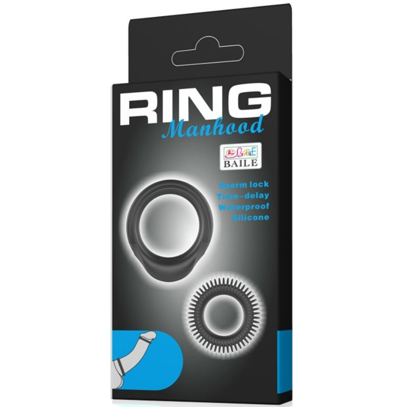 DANSE - KIT 2 ANNEAUX EN SILICONE RING MANHOOD